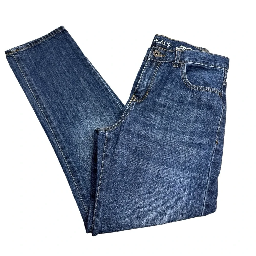 The Children's‎ Place Youth Boys Adjustable Straight-Leg Jeans – 100% Cotton, 14